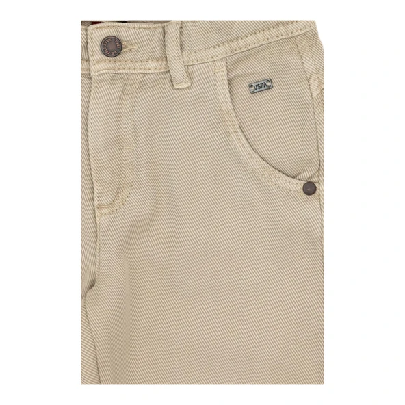 Erkek Çocuk Bej Kanvas Pantolon - Resim 6