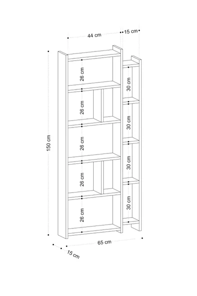 Decormet Momo Kitaplık Dec0052 - Resim 4
