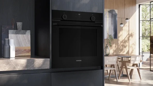 Siemens HU736AEA0T iQ300 Buhar Destekli Ankastre Fırın 60 x 60 cm Siyah - 6