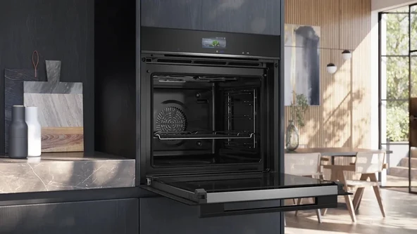 Siemens HB776G1B1 iQ700 Ankastre Fırın 60 x 60 cm Siyah - 4