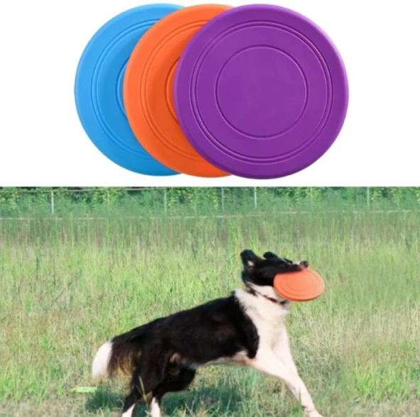 Silikon Frizbi Köpek Oyuncağı - Resim 2