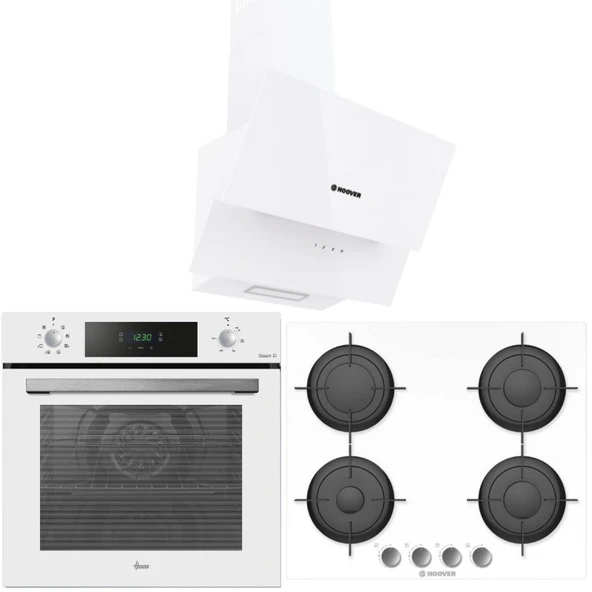 Hoover Ankastre Set Beyaz ( HVW6MV - HDG6C2GWTK - HO3158W )