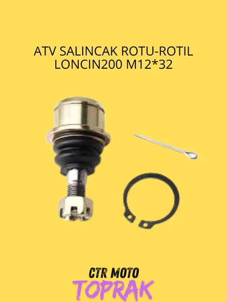 ATV Salıncak Rotu Rotil Loncin 200 – M12x32 Ön Süspansiyon Bağlantı Rotili - 1