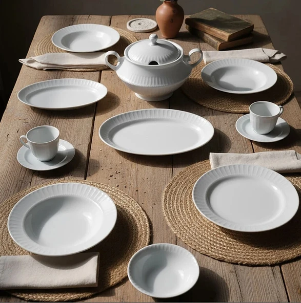 Güral Porselen Sedef 82 Parça Yemek Takımı - 4