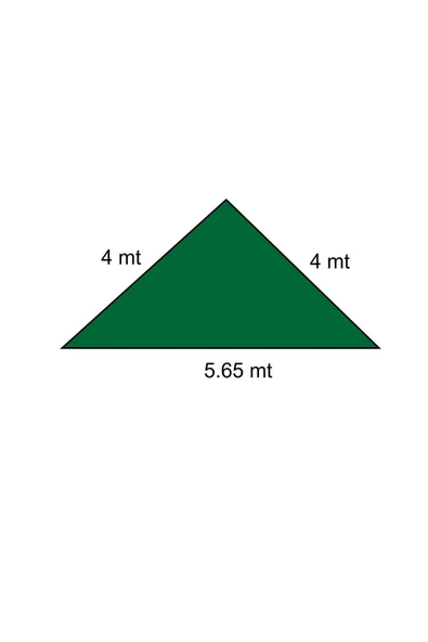 sizenelazım Sizenelazım Yeşil Jüt Üçgen Gölgelik 4x4x5,80 Mt - Resim 2