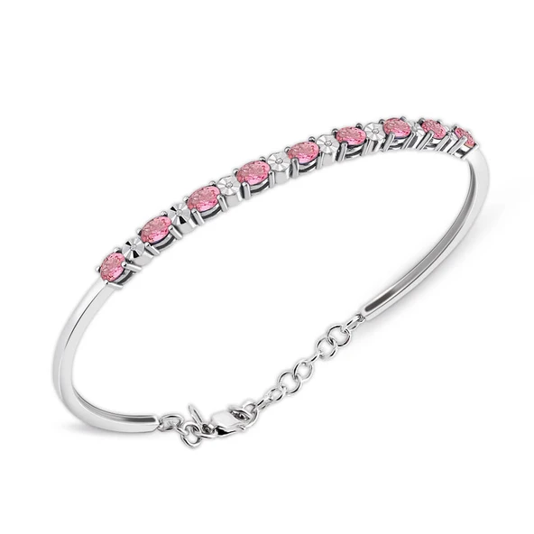 2.10 Pırlantalı Oval Turmalin Bilezik