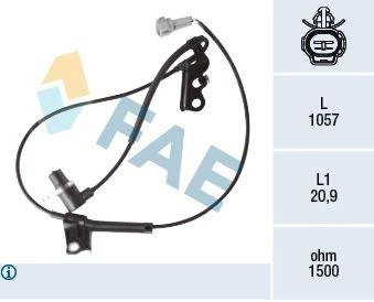 Toyota Abs Sensoru On Sag Avensis 03>08 Corolla 02>07 - Fae 78419 - Resim 1