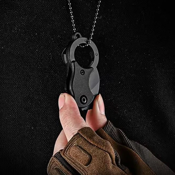Powermaster PM-28648 Mini Metal Karambit Balıkçı Kamp Bıçağı Karabina - 2