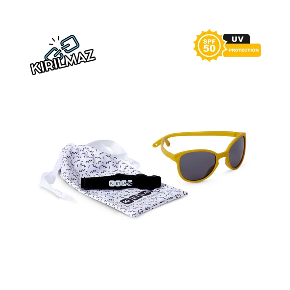 Kietla Wazz Güneş Gözlüğü 2-4 Yaş Mustard  Hardal 2-4 Yaş - Resim 3