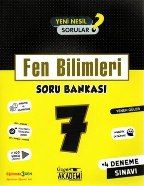 7.Sınıf Ünlüler Karması Tüm Dersler Soru Bankası + Fen Bilimleri Soru Bankası Hediyeli - Resim 3