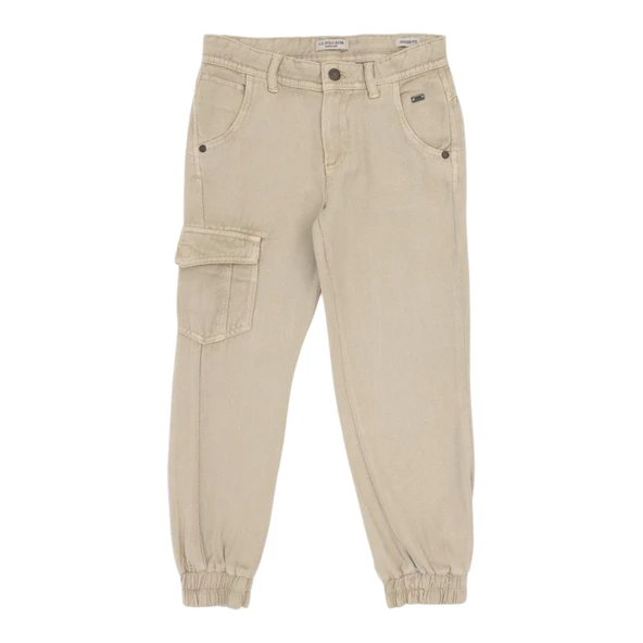 Erkek Çocuk Bej Kanvas Pantolon - Resim 2