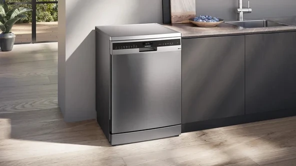 Siemens SN25EI83CT iQ500 Solo Bulaşık Makinesi 60 cm Paslanmaz çelik parmak izi tutmaz - 2
