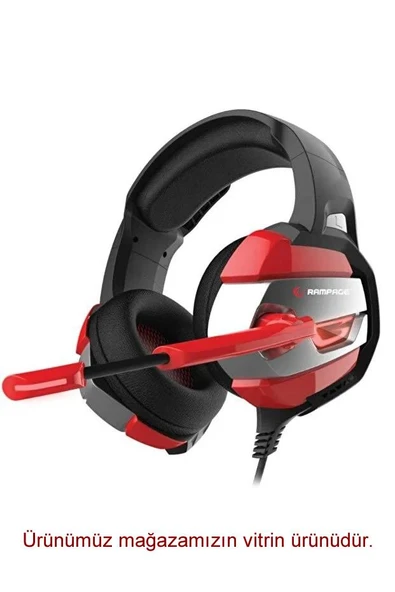 Rampage Noble RM-K5 Kırmızı 7.1 USB Kablolu Kulak Üstü Oyuncu Kulaklığı