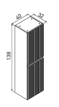 Orka Tivoli 85 cm Mat Lacivert Banyo Dolabı Takımı ve Boy Dolabı - Resim 3