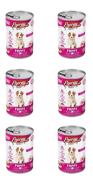Kuzu Etli Yavru Yaş Köpek Maması 400gr - 6 Adet
