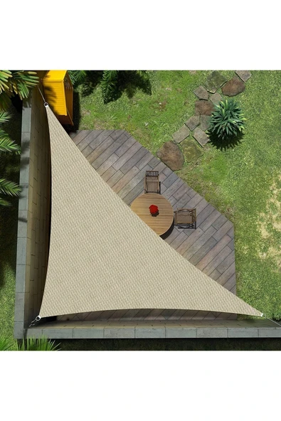 sizenelazım Sizenelazım Krem Jüt Üçgen Gölgelik 4x4x5.80mt ürün görseli