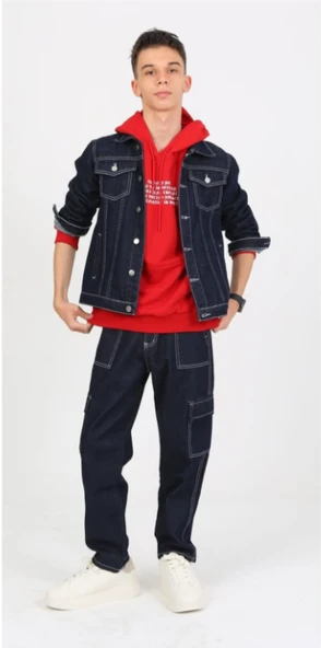 Erkek Çocuk Kot Takım MRN-3501-TKM - Resim 7
