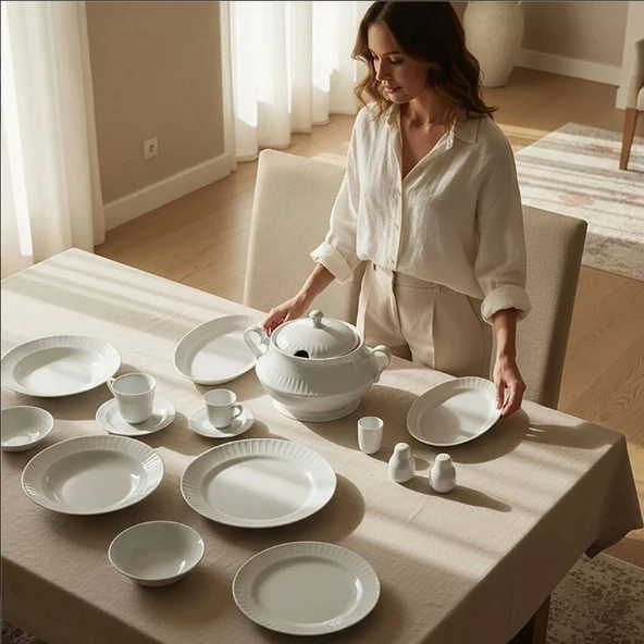 Güral Porselen Sedef 82 Parça Yemek Takımı - 2