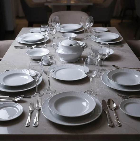Güral Porselen Sedef 82 Parça Yemek Takımı - 3