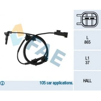 Opel Abs Sensoru On Astra J Zafıra C Cruze - Fae 78111 - Resim 1