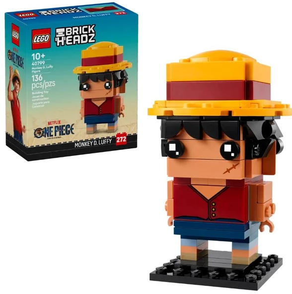Lego Brickheadz One Piece Monkey D. Luffy Figure 40799 ürün görseli