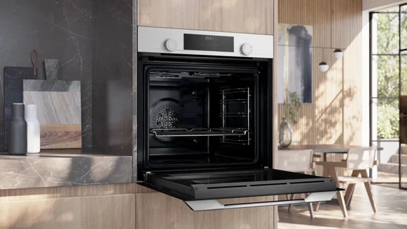 Siemens HU717ABV0T iQ300 Buhar Destekli Ankastre Fırın 60 x 60 cm Beyaz - 6
