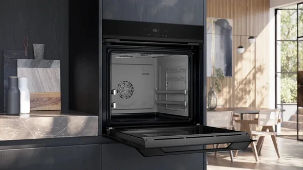 Siemens HJ852GYB0T iQ500 Ankastre Fırın 60 x 60 cm Siyah - 5