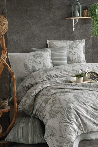 Çift Kişilik Nevresim Takımı Tuva Yeşil - Resim 3