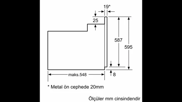 Siemens HB012FBW1T Ankastre Elektrikli Fırın - 5