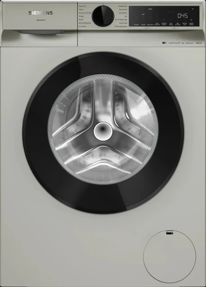 Siemens WG42K2ZXTR iQ500 Çamaşır Makinesi 9 kg maks. 1200 dev./dak., Gümüş - 1