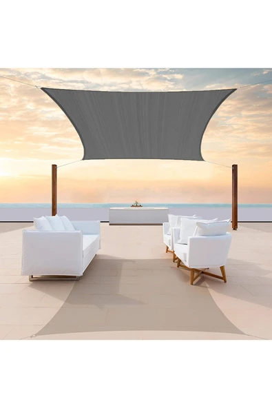 Yıldızhome Sizenelazım Waterproof Gölgelik Oxford Kumaş Antrasit Gri 300 D M² 200 Gram 3x3 mt ürün görseli