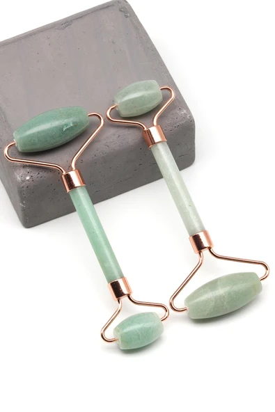 Aventurin Doğal Taş Masaj Taşı Rose Renkli - Face Roller