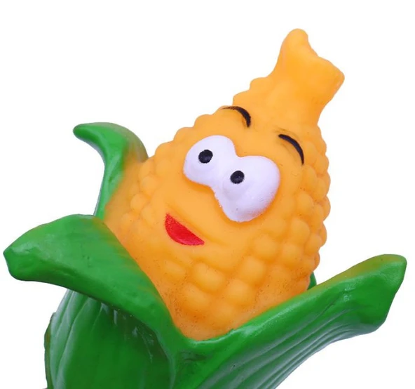 Sevimli Mısır Sesli Köpek Oyuncağı ürün görseli