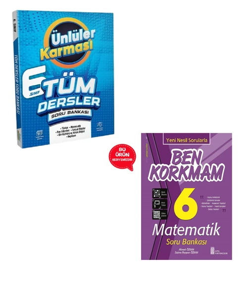 6.Sınıf Ünlüler Karması Maarif Model Tüm Dersler Soru Bankası + Matematik Soru Bankası Hediyeli ürün görseli 1