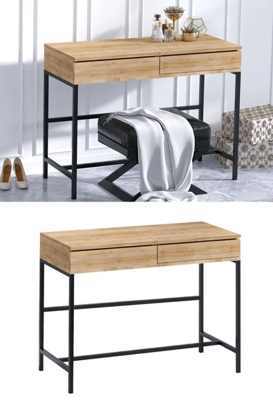 Decormet Linda Makyaj Masası Safir Meşe ürün görseli