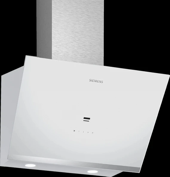 Siemens LC67KPJ20T iQ500 Duvar Tipi Davlumbaz 60 cm Beyaz Cam Yüzey - 1