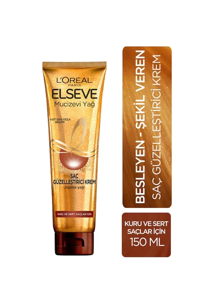 Elseve Mucizevi Yağ Kuru Saçlar için Güzelleştirici Bakım Kremi 150 ML ürün görseli
