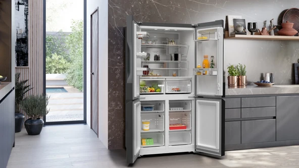 Siemens KF96NAXEA iQ500 multi door 183 x 90.5 cm Koyu Çelik - 4