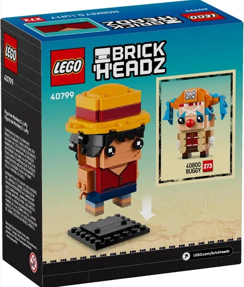 Lego Brickheadz One Piece Monkey D. Luffy Figure 40799 - Resim 3