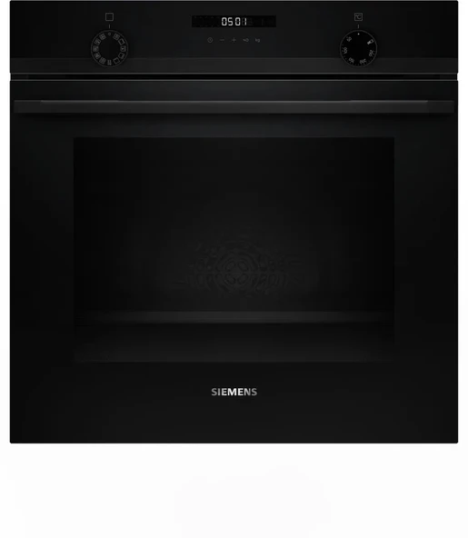 Siemens HU717ABA0T iQ300 Buhar Destekli Ankastre Fırın 60 x 60 cm Siyah - 1