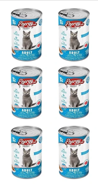 Ton Balıklı Yetişkin Yaş Kedi Maması 400 G - 6 Adet - 1