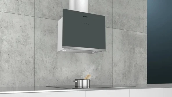 Siemens LC65FCJ00T iQ300 Duvar Tipi Davlumbaz 60 cm şeffaf cam titanyum baskılı - 2