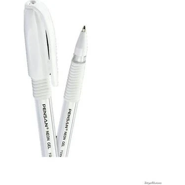 PENSAN JEL KALEM NEON 1 MM BEYAZ 12 Lİ
