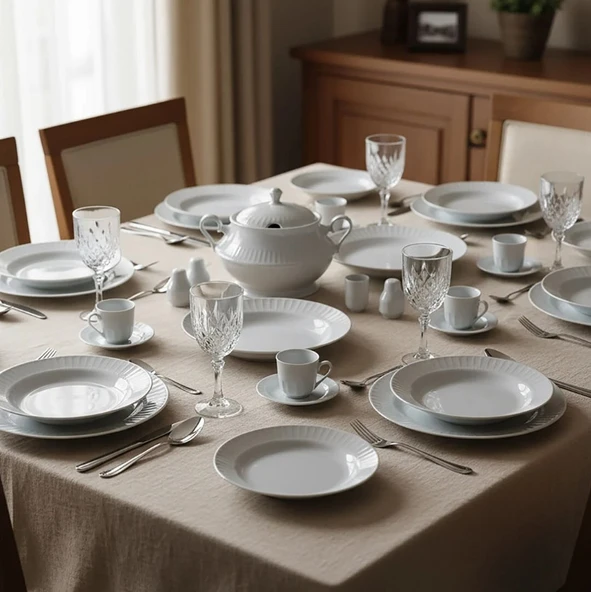Güral Porselen Sedef 82 Parça Yemek Takımı
