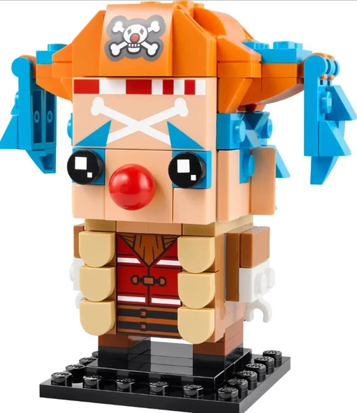 Lego Brickheadz One Piece Buggy the Clown Figure 40800 - Resim 2