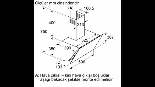 Siemens LC66KPJ20T iQ300 Duvar Tipi Davlumbaz 60 cm Beyaz Cam Yüzey - 7