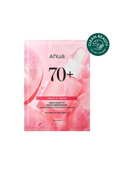 Anua - Peach 70 Niacin Serum Mask(Aydınlatıcı Nemlendirici Maske) - Resim 2