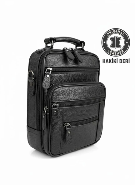 El Çantası Hakiki Deri Omuz Askılı %100 Orjinal Premium Kalite Çok Gözlü Model 8683255014019