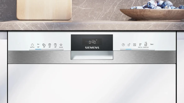Siemens SN53IW50KT iQ300 Yarı Ankastre Bulaşık Makinesi 60 cm Beyaz - 2