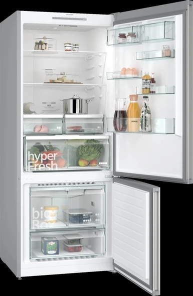 Siemens KG76NVIE0N iQ300 Alttan Donduruculu Buzdolabı 186 x 75 cm Kolay temizlenebilir Inox - 2